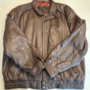 Cognac Men's Brown 100% Genuine Leather Jacket